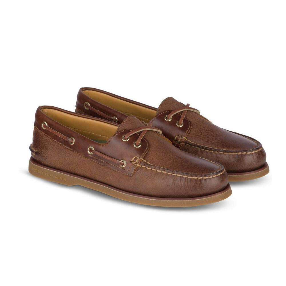 Sperry Top Sider Gold Cup Leather Moccasin Boat Shoes